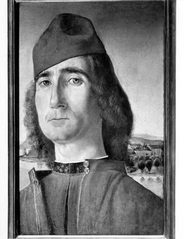 Bartolomeo Montagna-79-Ritratto di gentiluomo con berretto rosso - Venezia, Museo Correr